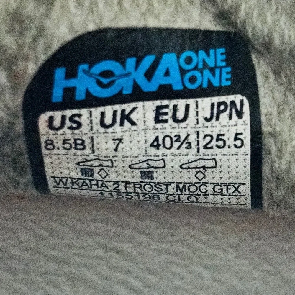Hoka One Kaha 2 Frost Moc GTX Women's Sesame Waterproof Hiking Shoes Sz 8.5B